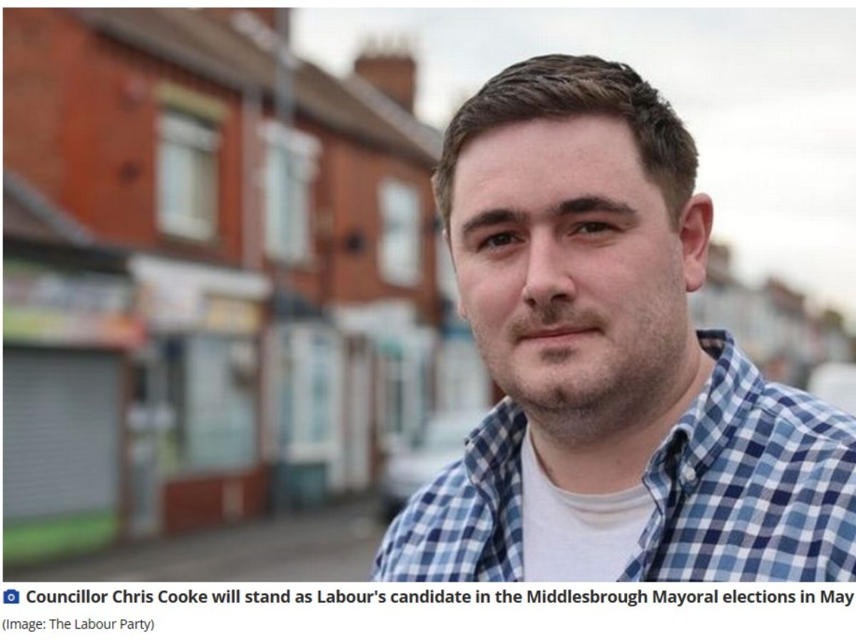 Chris Cooke Labour candidate for Middlesbrough mayor